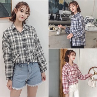 sẵn ÁO SƠ MI CARO FORM RỘNG bigsize