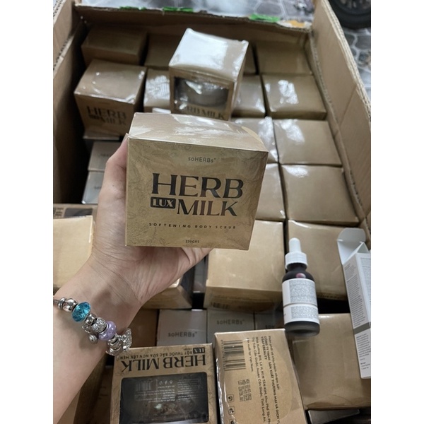 Ủ tẩy da chết thuốc bắc sữa mix non lên men soherbs