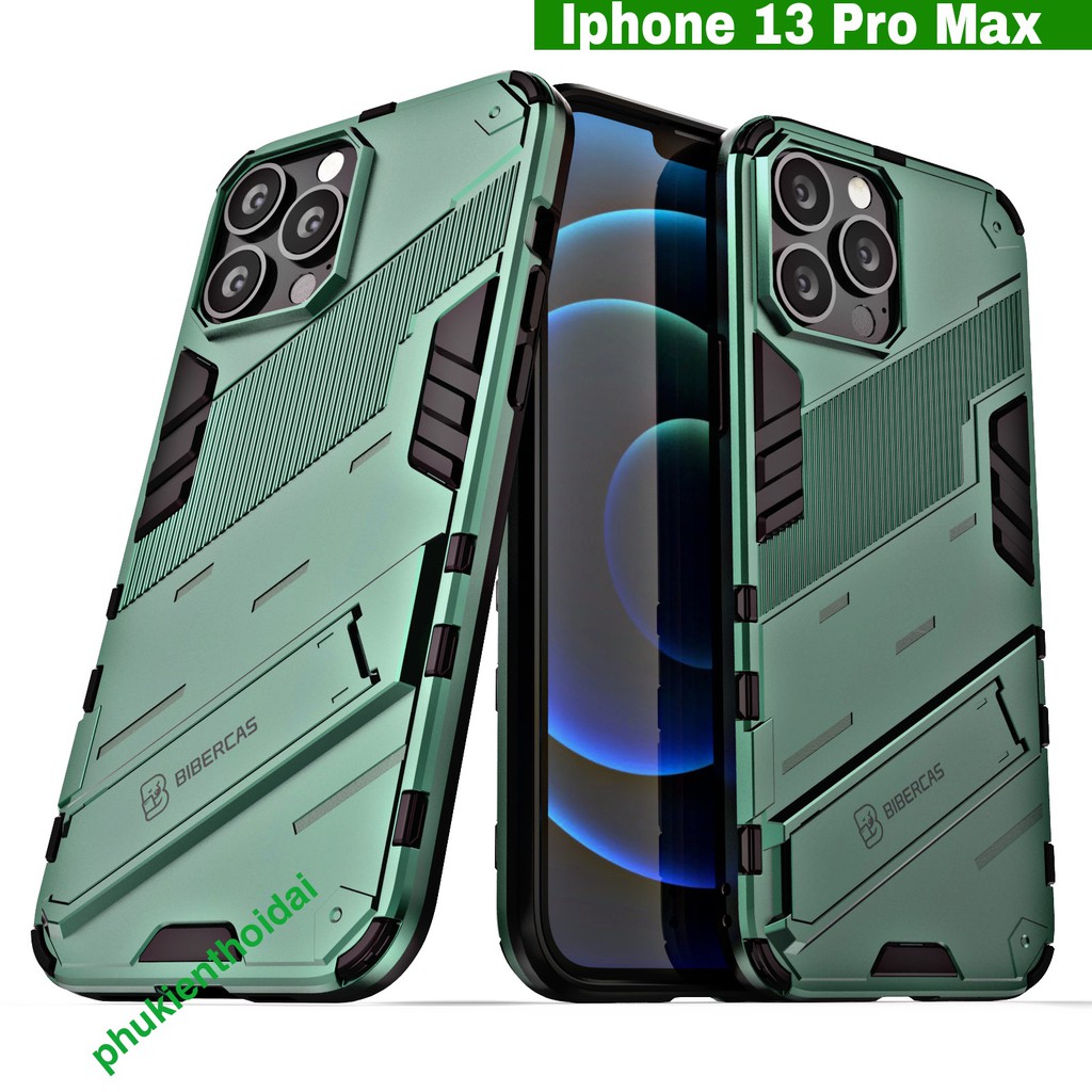 Ốp lưng Iphone 13 Pro Max / 13 Pro / 12 / 12 Pro Max Iron Man Ver 2 chống sốc giá đỡ xem phim thời trang cao cấp