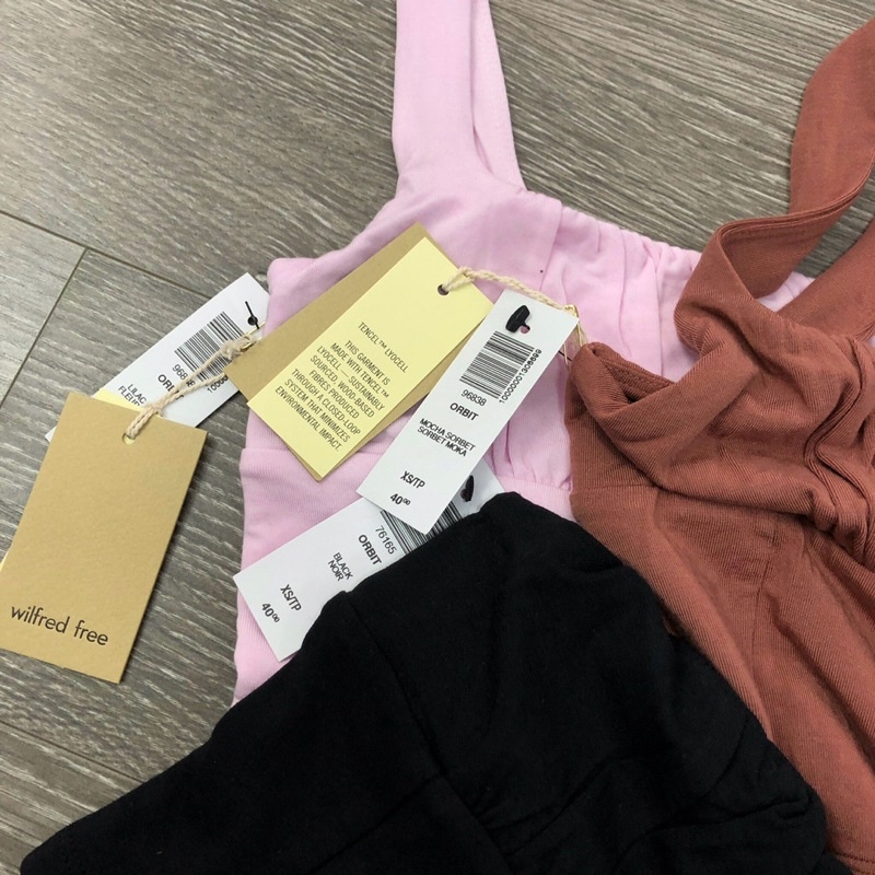 BEUCLOSET - Áo crop nhún ngực hai dây