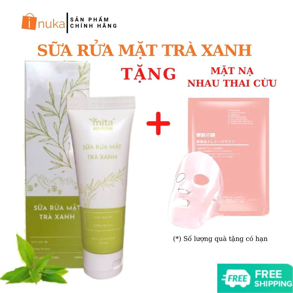 [Bay Mụn Nhanh] Sữa Rửa Mặt Trà Xanh Cho Da Dầu Mụn - MITA (100ml) | BigBuy360 - bigbuy360.vn