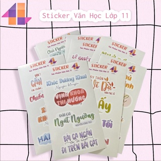 Sticker Văn Học 11 ( Cả Năm )