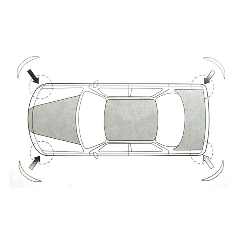 Bộ 4 Miếng Cao Su Bảo Vệ Cạnh Cửa Xe Hơi Chống Va Chạm Tiện Dụng