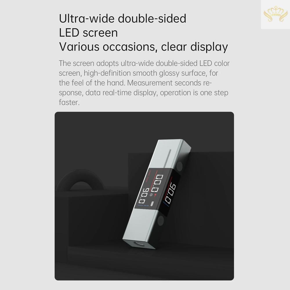 Máy Đo Góc Kỹ Thuật Số AtuMan DUKA LI1 Có Thể Sạc Lại Và Đo Độ Nghiêng 360 Độ° Đèn LED Dây Laser Song Song Chất Lượng Cao