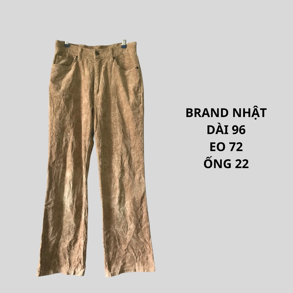 Quần Nhung Tăm Unisex, Quần 2HAND Vinatge