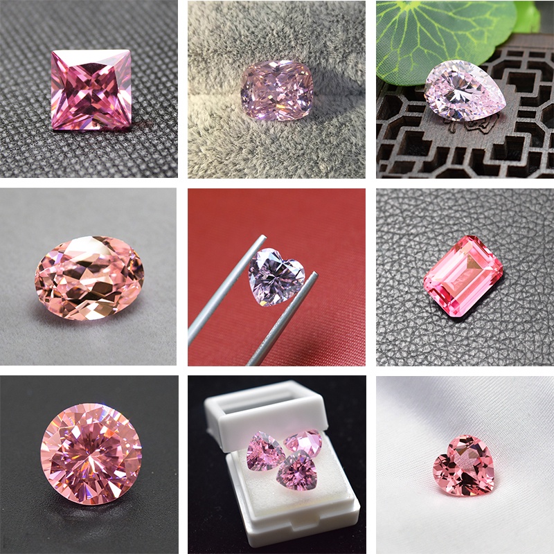 Đá Sapphire Hồng Tự Nhiên Dùng Làm Trang Sức DIY