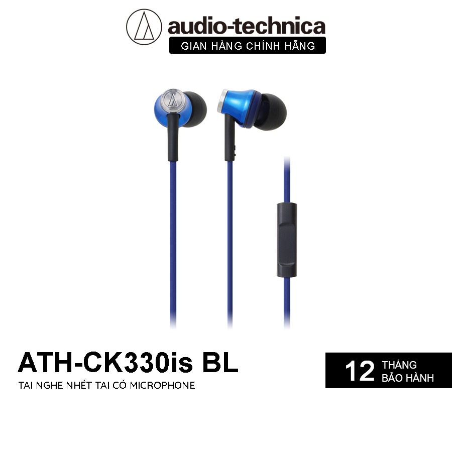 Tai Nghe Nhét Tai Audio Technica ATH-CK330iS - Hàng Chính Hãng