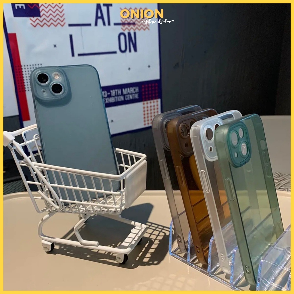 Ốp điện thoại Onion Silicon Dẻo Viền Vuông cho iPhone XsMax 11 12 13 Pro ProMax