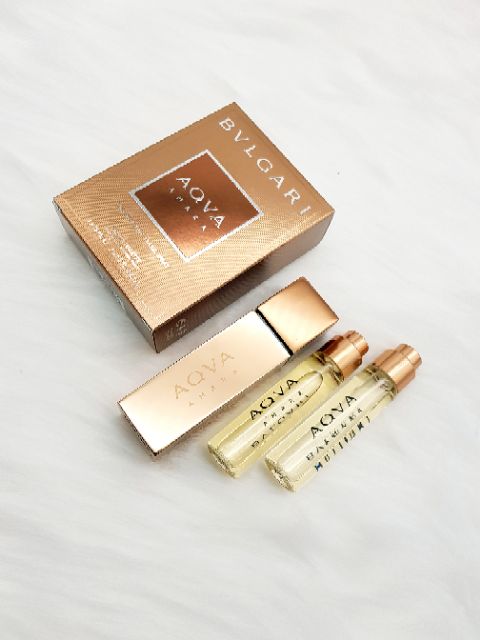 Bộ nước hoa mini nam BVLGARI AQVA AMARA 3x15ml