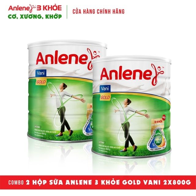 Combo 2 hộp anlene gold 800g (date 2021)