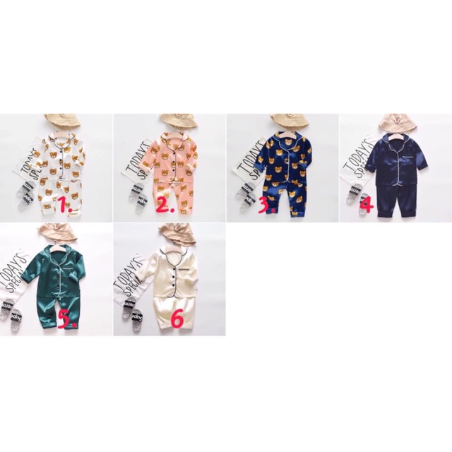 Pizama trơn cho bé