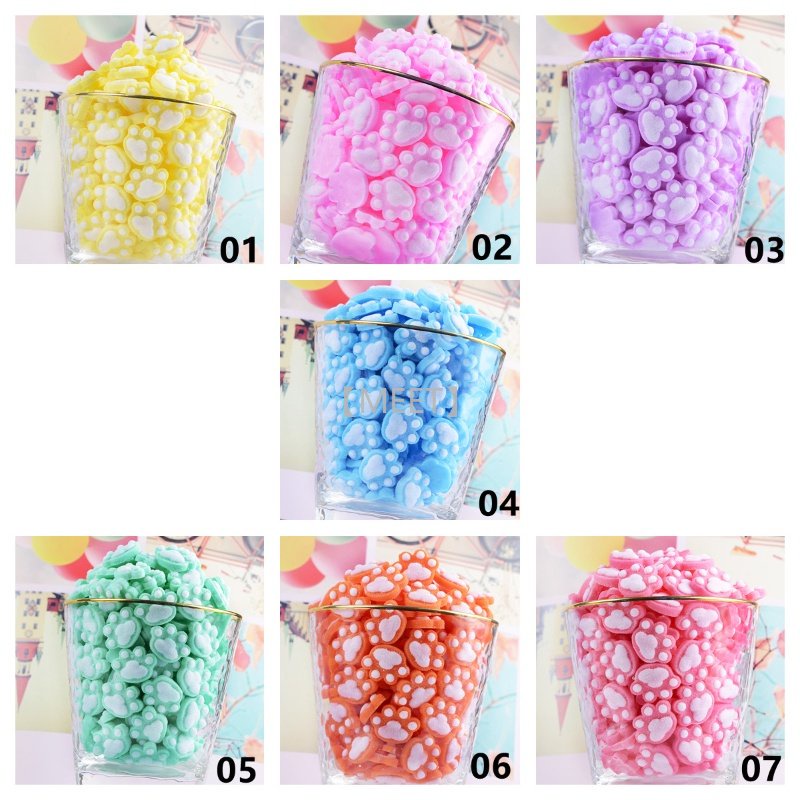 [Met] 1 Gói Kẹo Hình Móng Vuốt Mèo Bằng Nhựa Resin Làm Đồ Trang Sức Thủ Công DIY