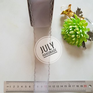 Ruy băng voan viền bèo 4 cm