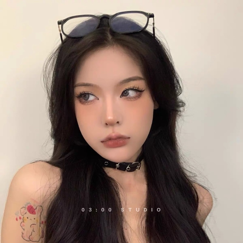 Vòng cổ choker PU cá tính - Khăn turban