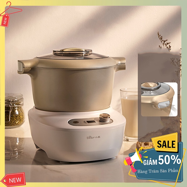 Máy nhào bột, nhồi bột Bear 5L [Mẫu Mới] chính hãng bảo hành 12 tháng