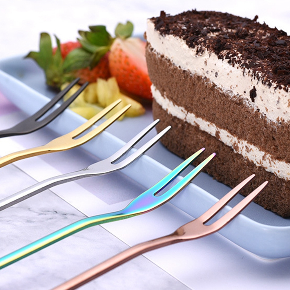 EPOCH Nĩa Ăn Trái Cây Hình Bông Hoa Bằng Thép Không Gỉ