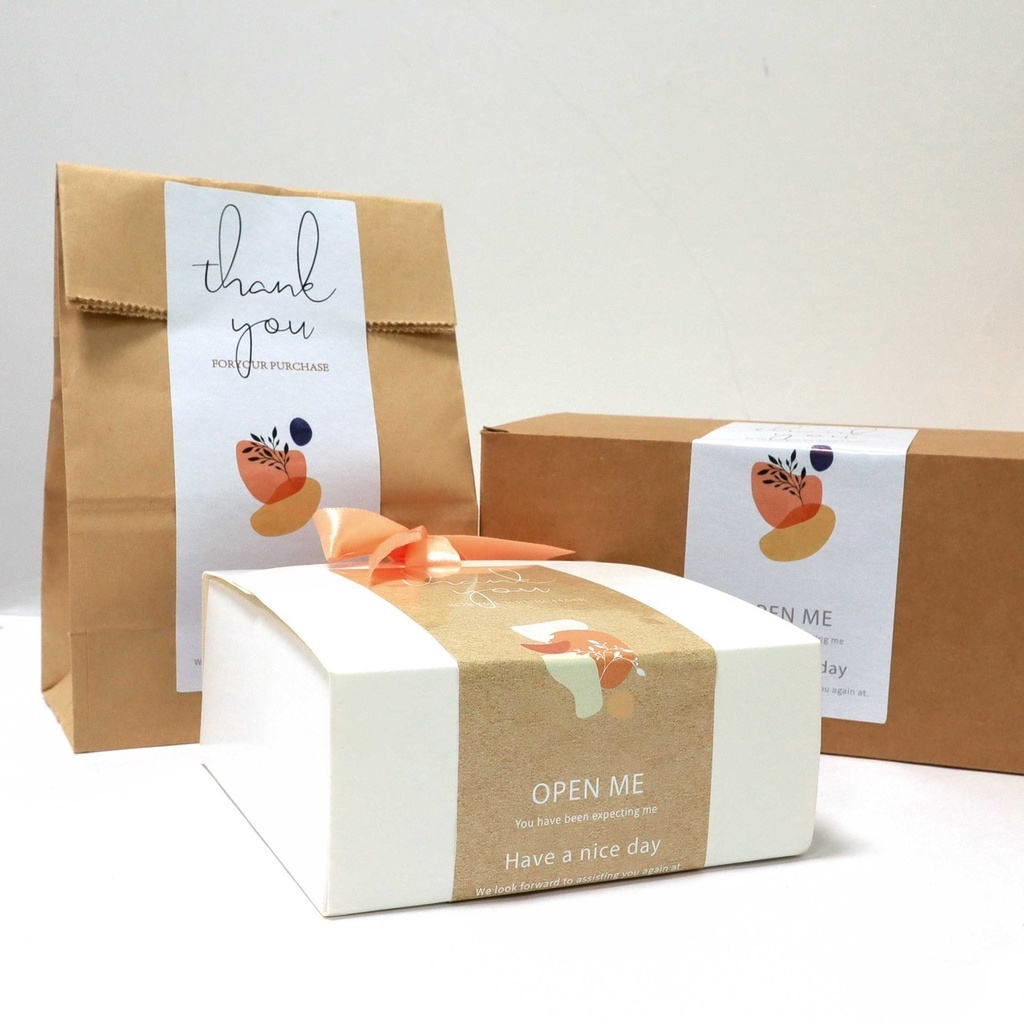 In Tem Decal Dán Hộp Carton, Tem Thank You Dán Niêm Phong Hộp theo yêu cầu