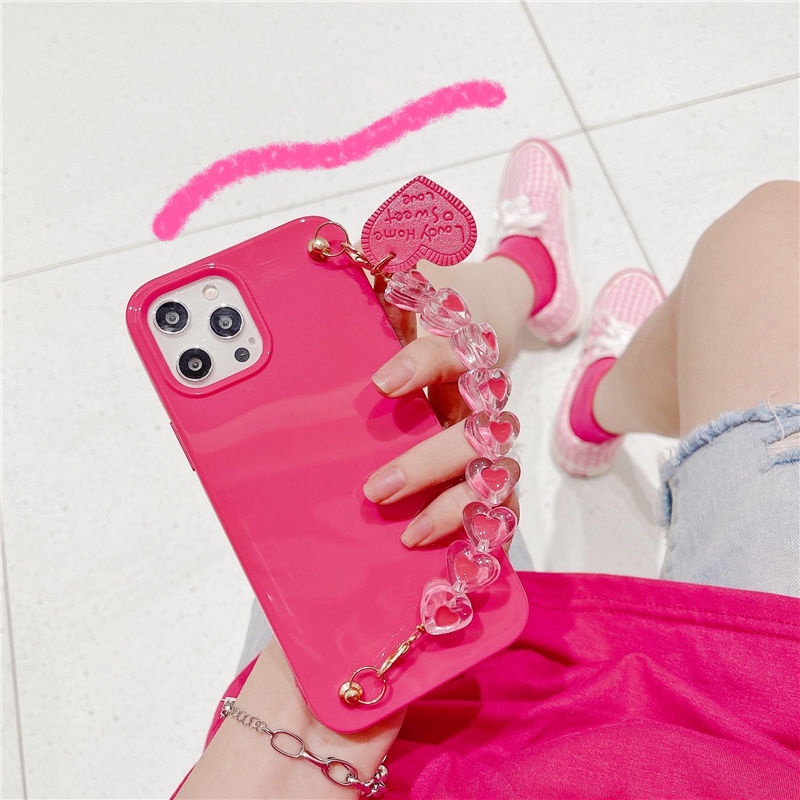 Love Charm Bracelet 12 / 11Pro Max Apple X XS XR Ốp lưng iPhone7 Nữ 8plus Soft Case