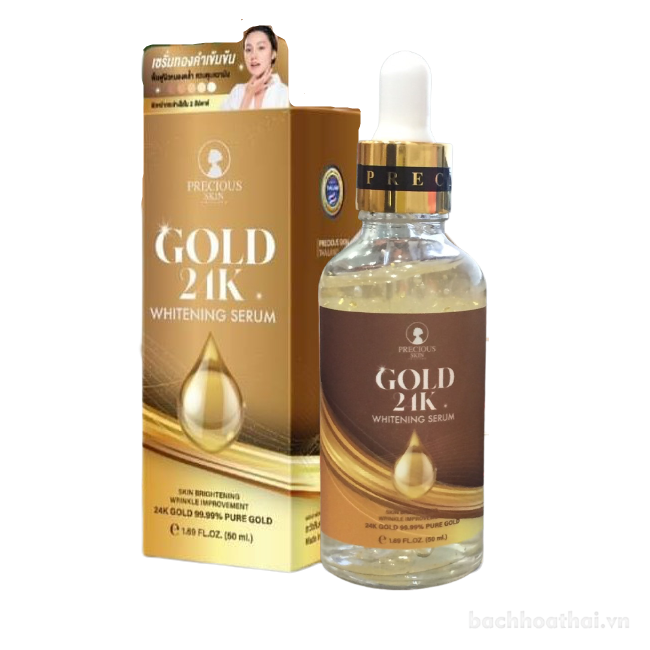 Serum vàng dưỡng trắŉg da mặt  Gold 24K Whitening Thái Lan
