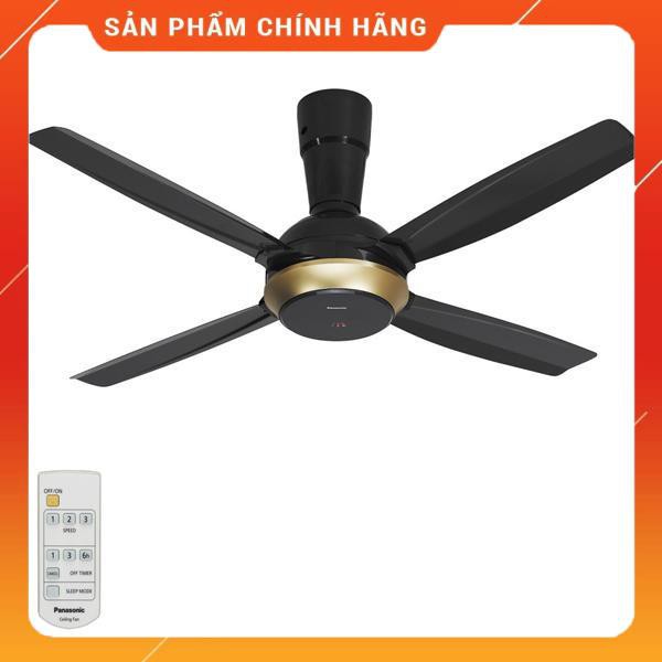 Quạt trần 4 cánh Panasonic F-56XPG có điều khiển (Đen)