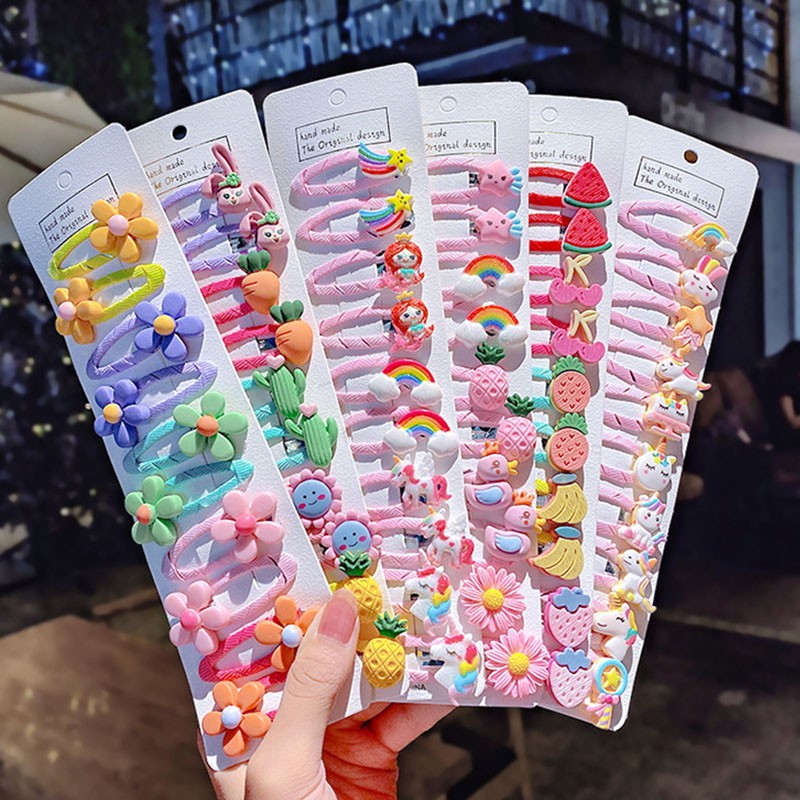 Set 10 Kẹp Tóc Đáng Yêu Cho Bé Gái