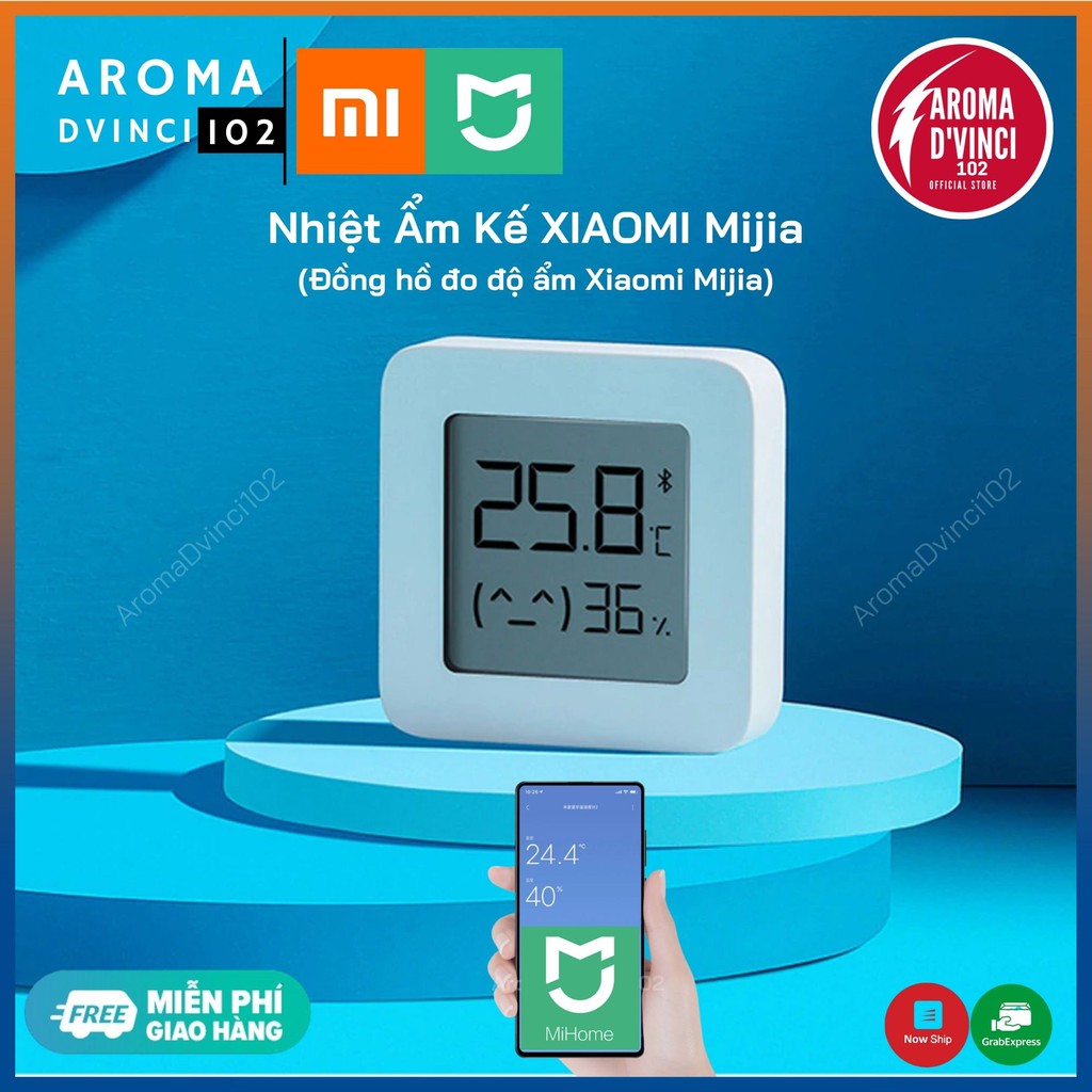 Đồng hồ đo nhiệt độ và độ ẩm XIAOMI Mijia 2 - Dùng được với App MI HOME | DVINCE Store