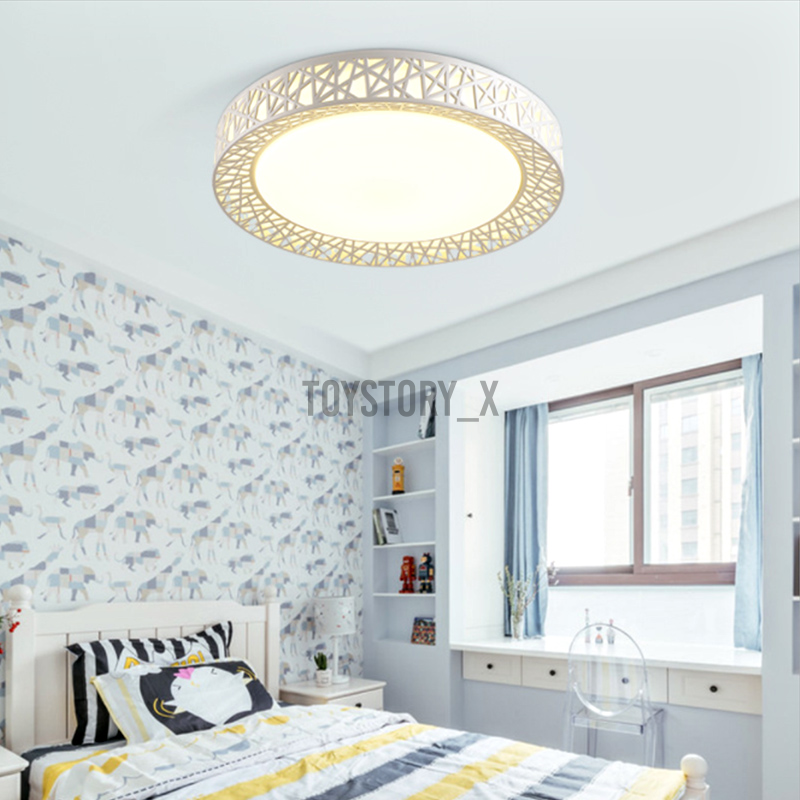 LED Ceiling Light Bird Nest Lamp Modern Fixtures Living Room Remote Controller