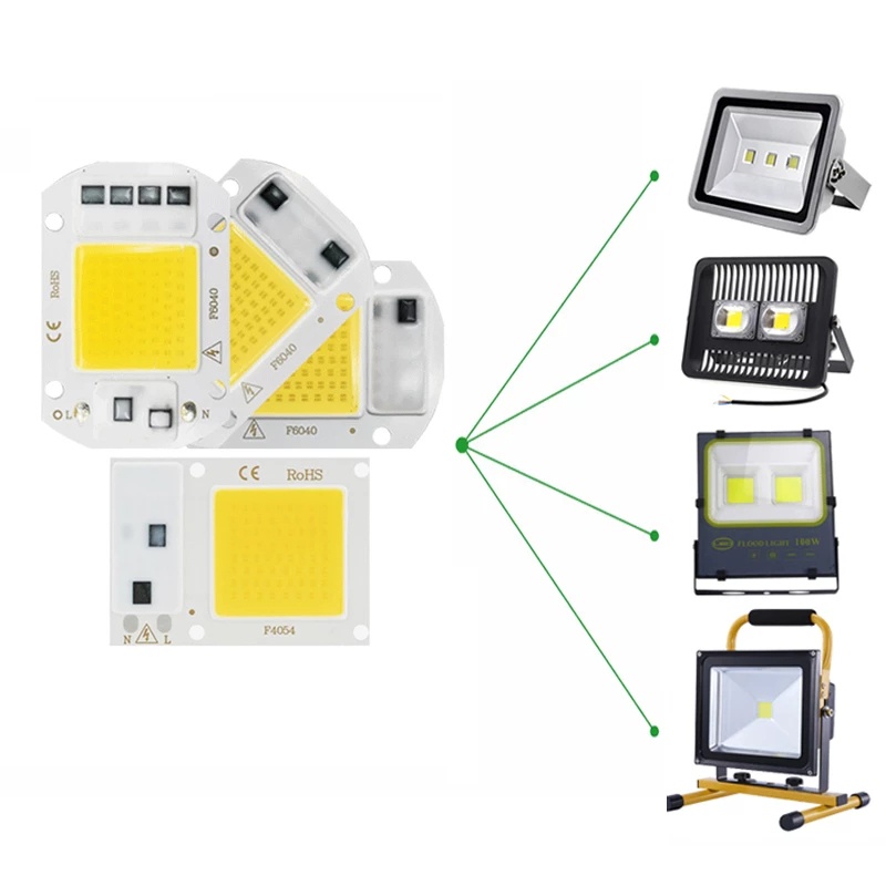 Chip đèn LED COB 20w 30w 50w 220v 110v tùy chọn