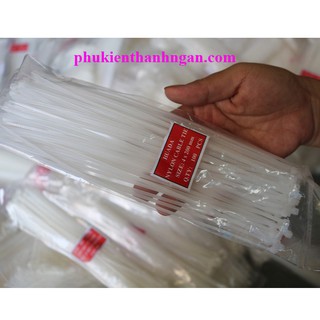 DÂY RÚT 2 TẤC NHỰA - DÂY THÍT NHỰA 20cm (100pcs thực 80 đến 90)