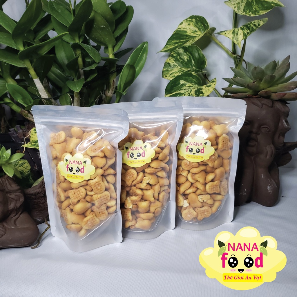 Bánh gấu, bánh gấu nhân kem sữa 250gr - 500gr NANAFOOD, đồ ăn vặt vừa rẻ vừa ngon