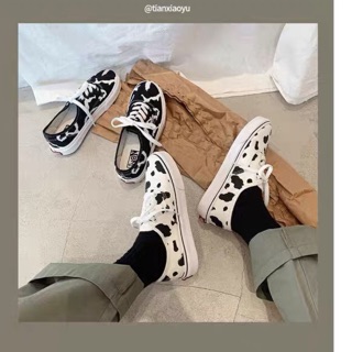 Order taobao giày ulzzang dán vanz bò sữa