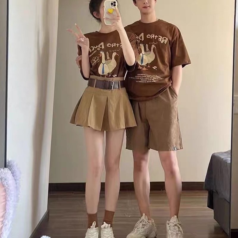 Áo thun tay lỡ nam nữ,in hình Duck 3 màu