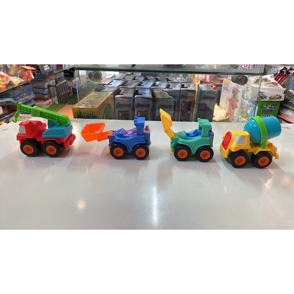 Combo 12 Xe POLI Chạy Đà, Trớn Nhựa ABS Siêu Cứng Dày Dặn