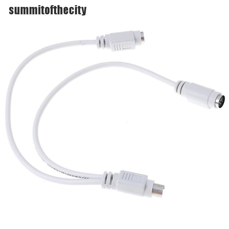 Dây cáp chia chuyển đổi 1 sang 2 cổng đọc thẻ nhớ chuột và bàn phím máy tính laser PS2 tiện lợi