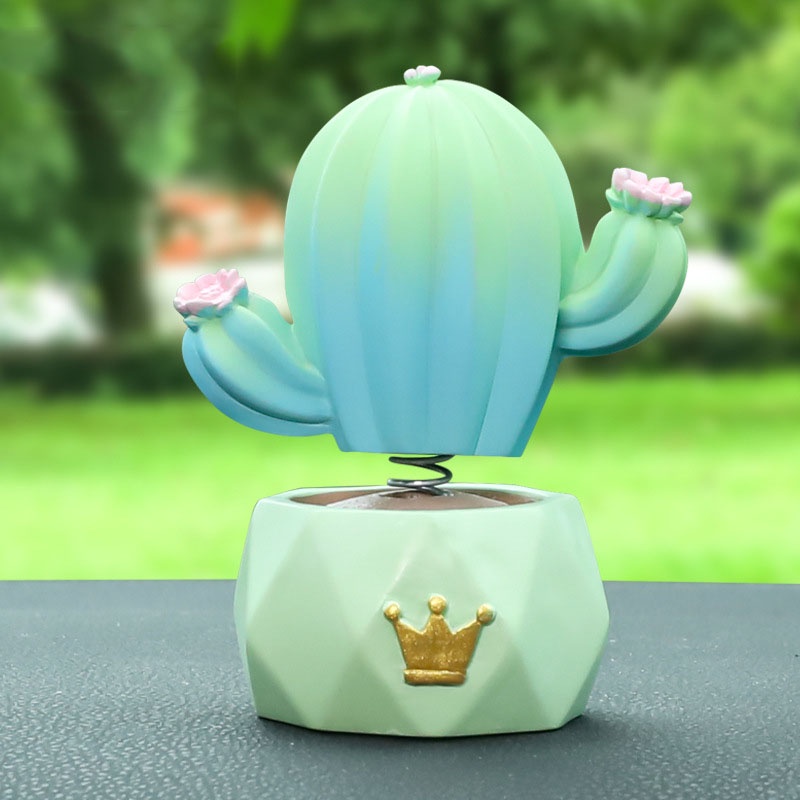 Mô hình chậu xương rồng size lớn nhiều kiểu dáng dễ thương chất liệu PVC trang trí bàn làm việc, quà tặng bạn bè-Ráp