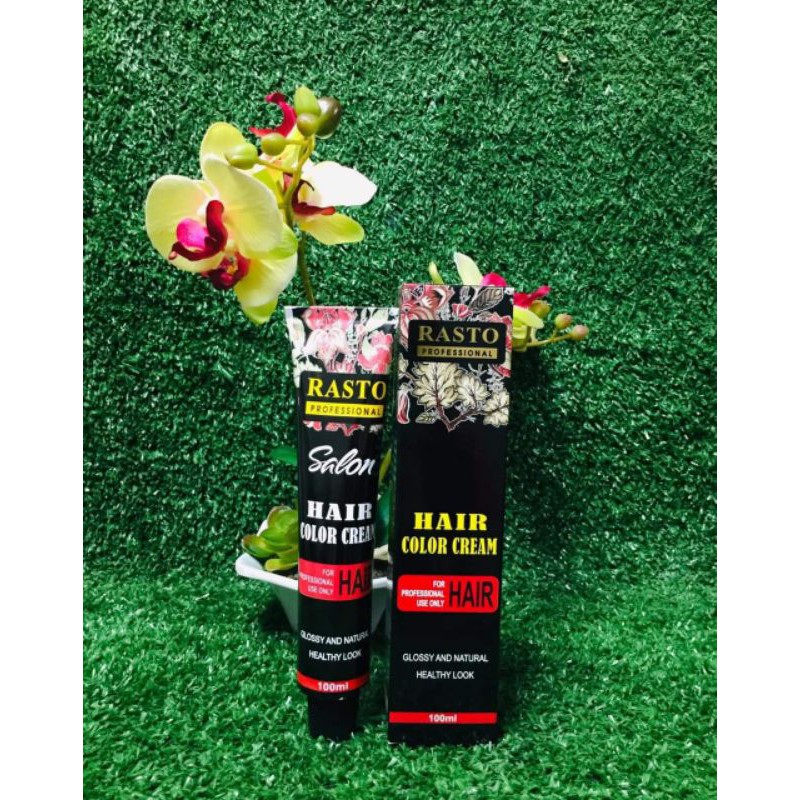 Kem nhuộm phủ bạc màu nâu sôcôla siêu mềm mượt Rasto 6/77