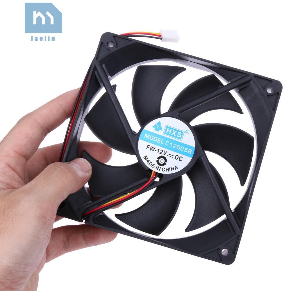 Jae•✈120mm 120x25mm 12V 3Pin DC Brushless PC Computer Case Cooling Fan☸