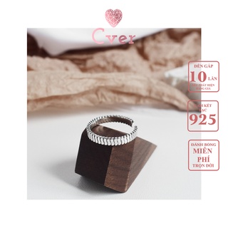 Nhẫn bạc cver silver s925 phong cách retro cá tính n-f319