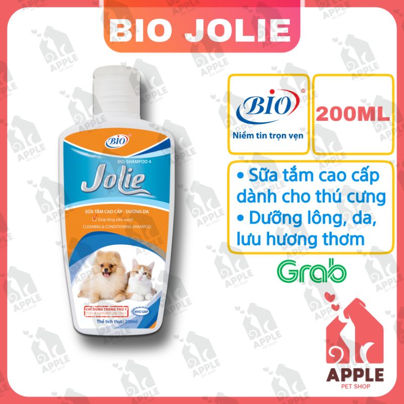 [BIO-JOLIE] [200ML] Sữa tắm mượt lông, khử mùi hôi