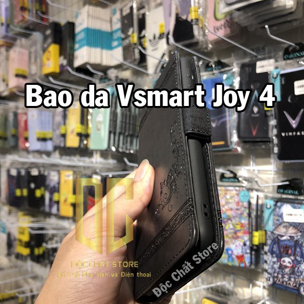 [ Ảnh thật] Vsmart Joy 4 - Bao Da Cao Cấp Vsmart Joy 4