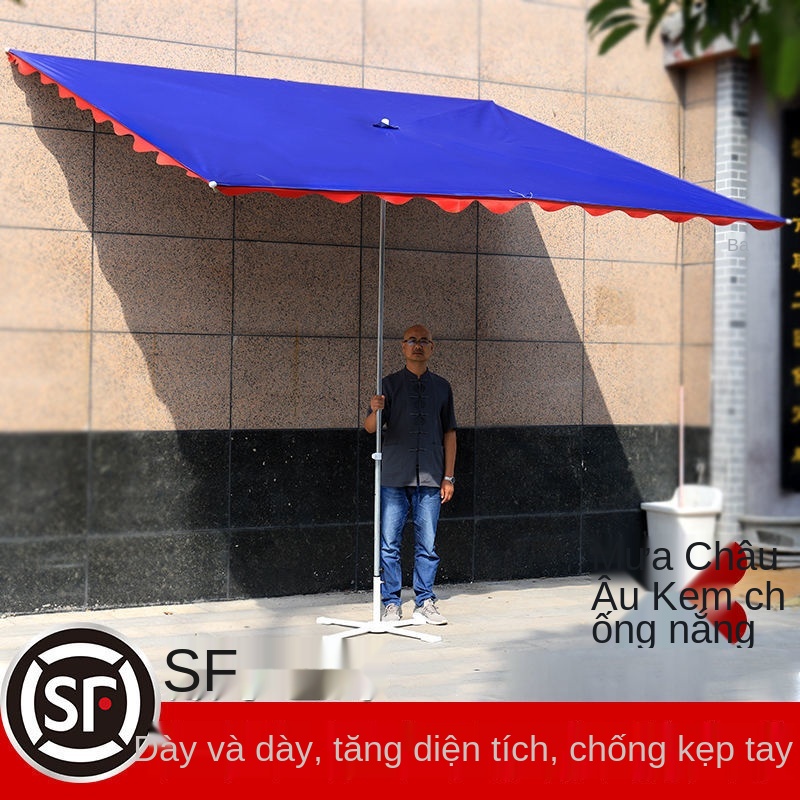 MDù che nắng ô ngoài trời gian hàng vuông gấp chống mưa xiên cửa thương mại dày tán