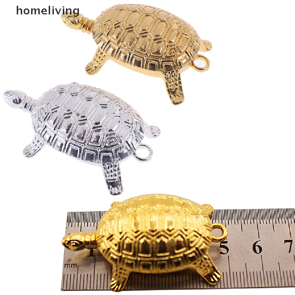 Tượng Rùa May Mắn Phong Thủy Màu Vàng Đồng Trang Trí Nhà Cửa / Văn Phòng