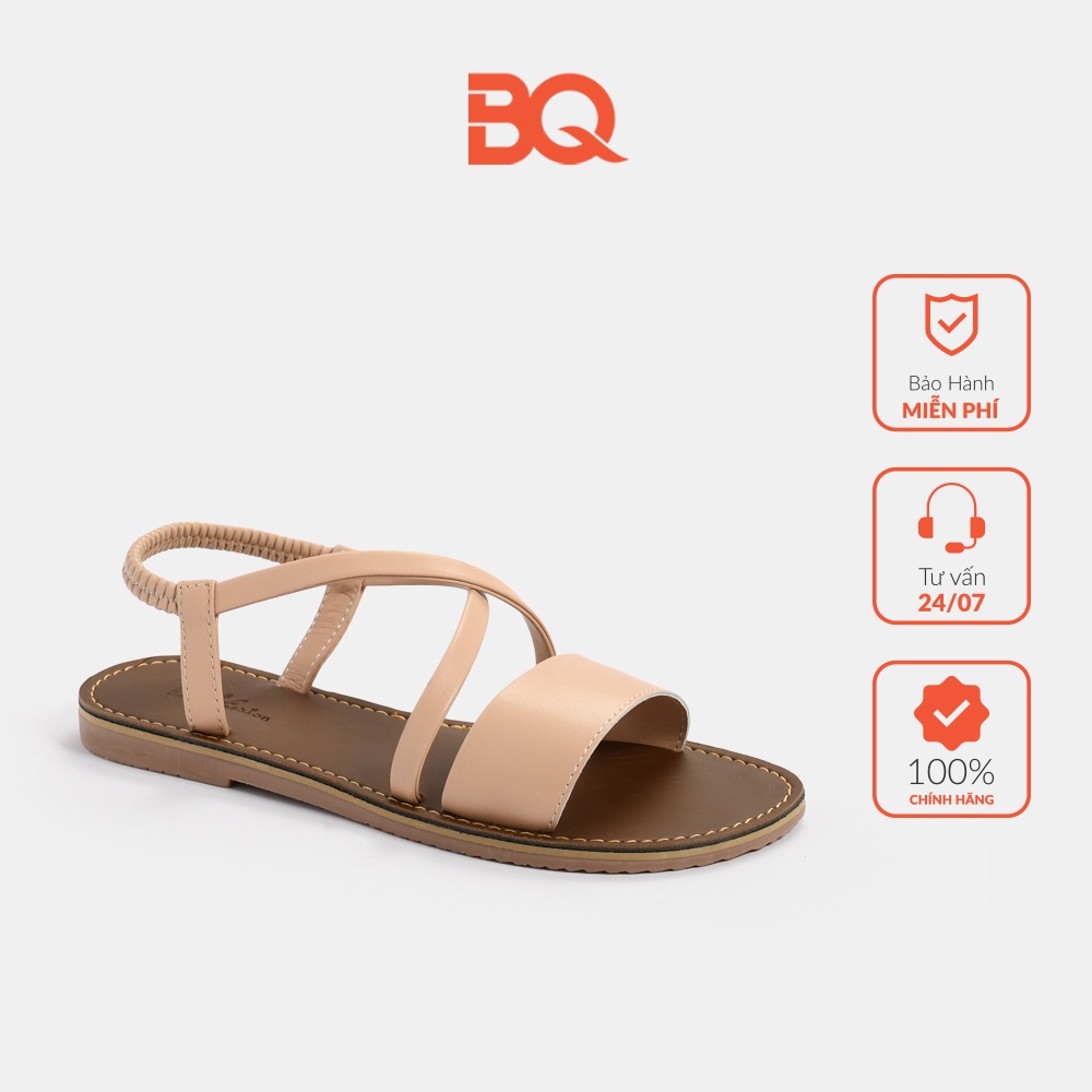 [Mã BMLTA50 giảm đến 50K đơn 99K] Giày sandal nữ đẹp quai ngang đế bệt SD BQ06
