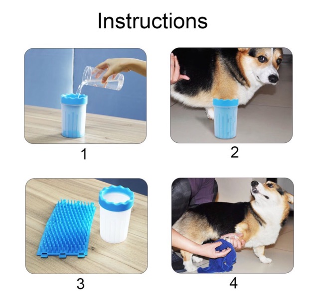 Dụng cụ rửa chân cún mèo