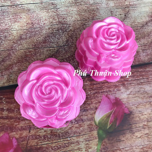 Khuôn rau câu trung thu 10 cm hình Hoa Hồng Lớn - NL04