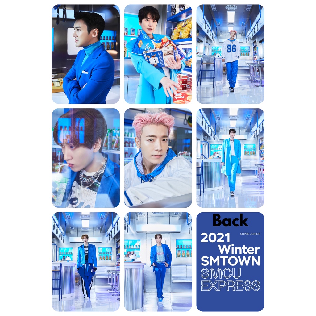 Set 16 card giấy bo góc in 2 mặt ảnh nhóm SUPER JUNIOR - SMCU EXPRESS