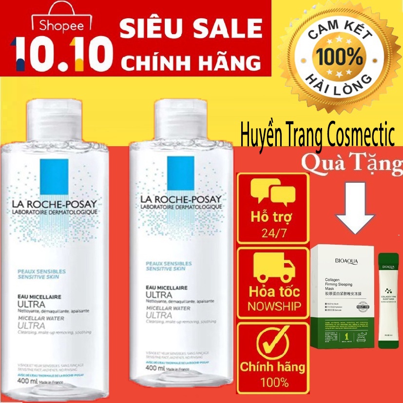 nước tẩy trang la roche posay , dành cho da dầu và da nhạy cảm 400ml