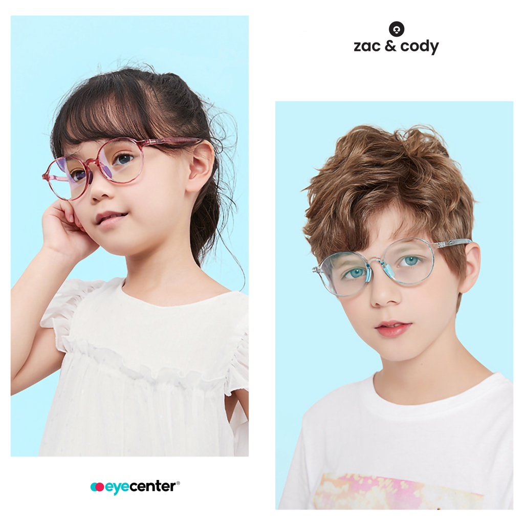 Kính trẻ em chống tia bức xạ chính hãng Zac&amp;Cody B51-S chống ánh sáng xanh nhập khẩu by Eye Center Vietnam