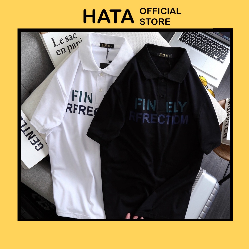 Áo Thun Nam Nữ Ngực Thêu FINELY FFRECTIOM 237 Cổ Bẻ Vải Polo Cao Cấp Siêu Thấm Hút Mồ Hôi