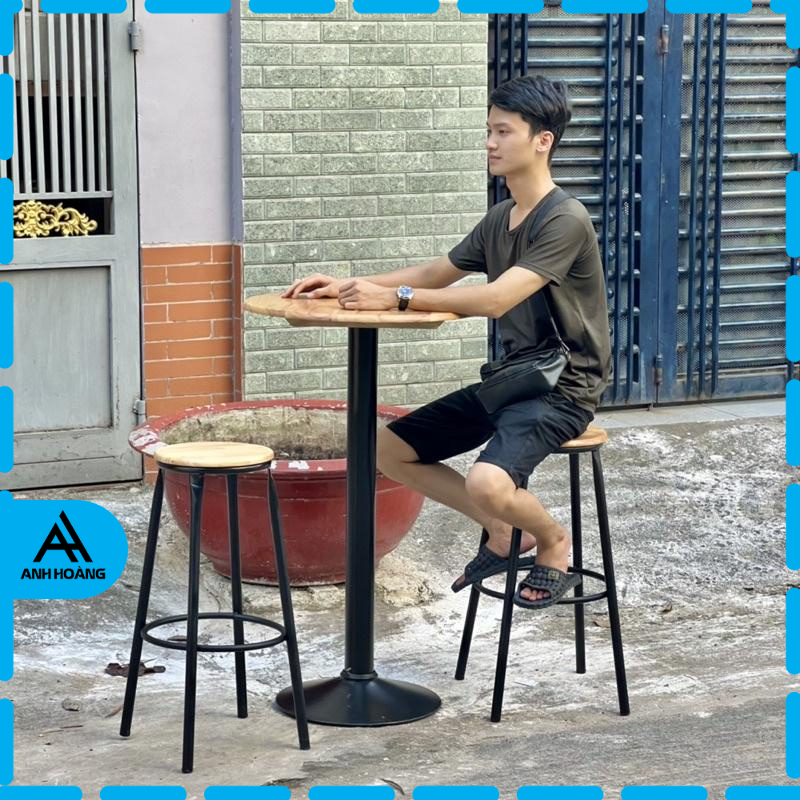 GHẾ BAR CAO 75CM NGỒI QUẦY KHÔNG TỰA LƯNG MỚI 💯